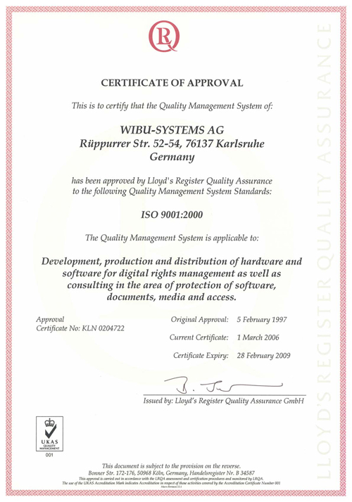 国際標準化規格ISO9001:2000
